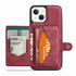 iPhone 14/13 Magnetic 2 in1 Leather Card Bag Case and Removable Back Cover