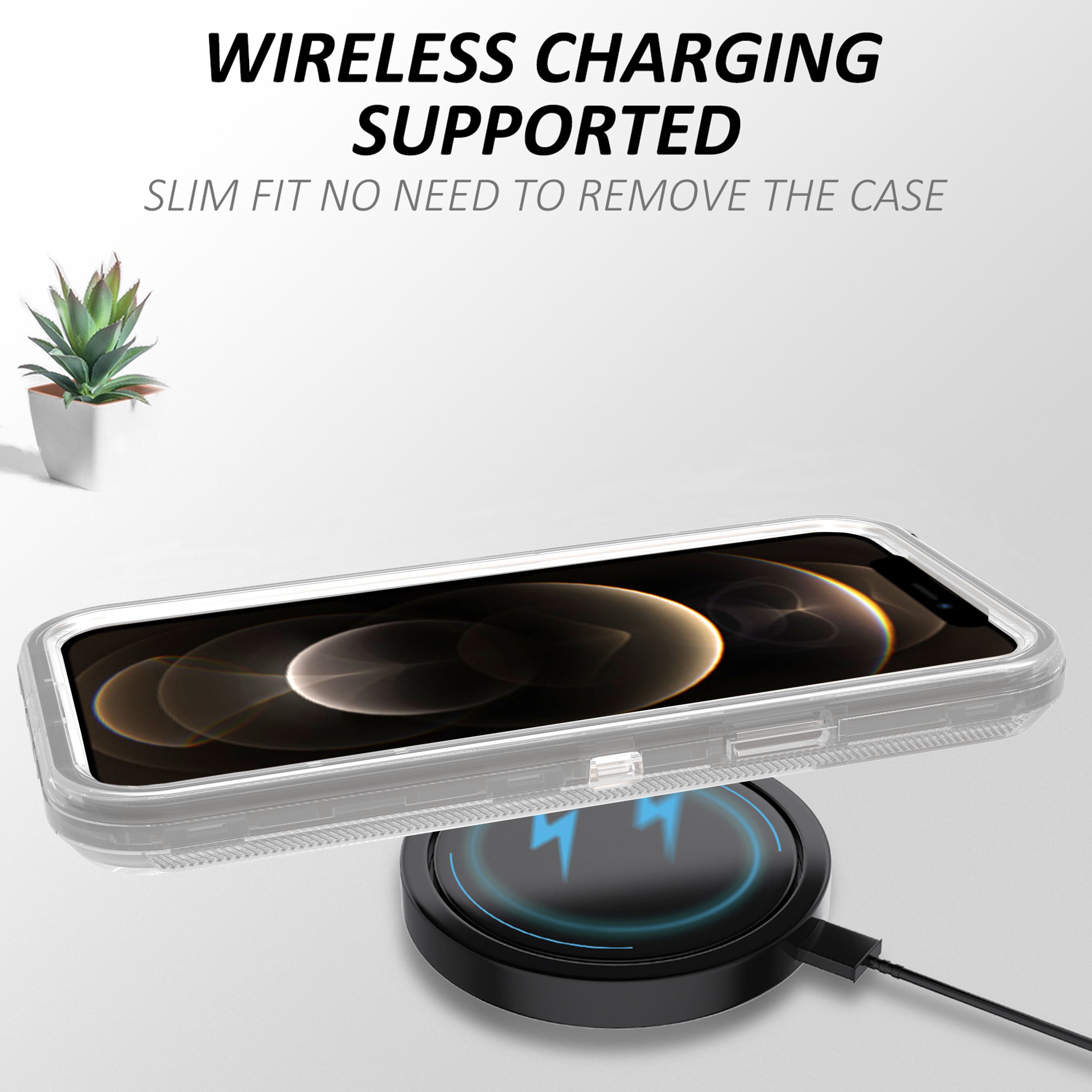 iPhone 14 Pro Max Transparent Full Protection Heavy Case