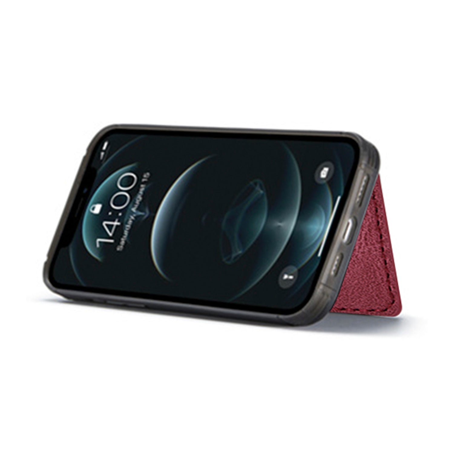 iPhone 14/13 Magnetic 2 in1 Leather Card Bag Case and Removable Back Cover