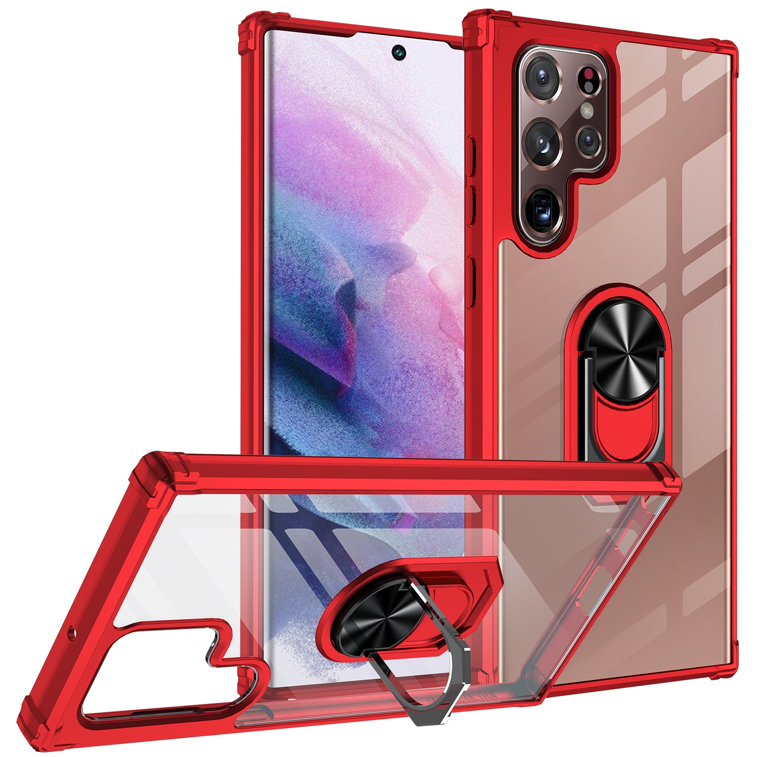 Samsung Galaxy S22 UItra Acrylic transparency magnetic GPS Car Mount Phone holder case