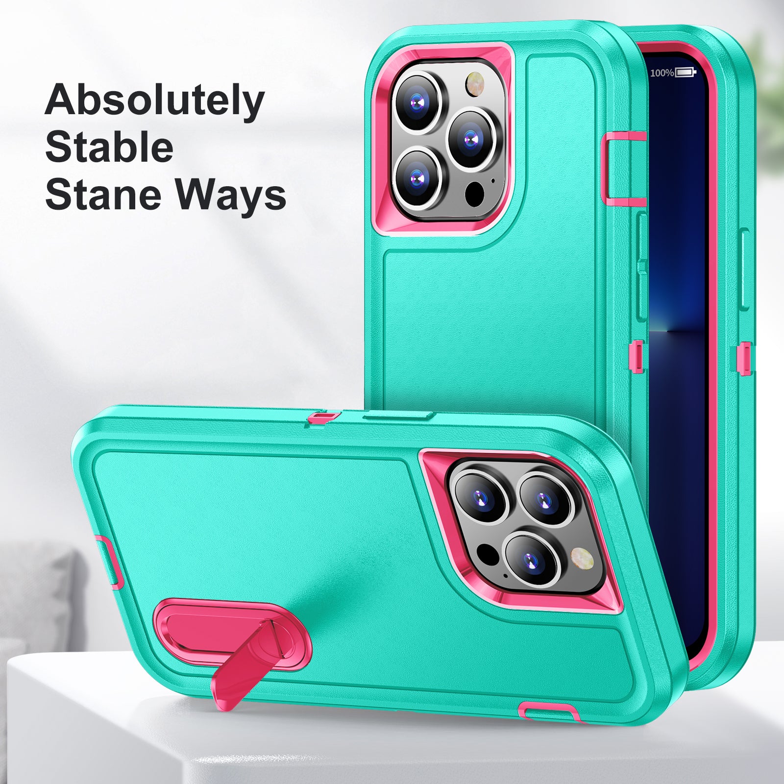 iPhone 13ProMax Kickstand anti-dropProtection Case