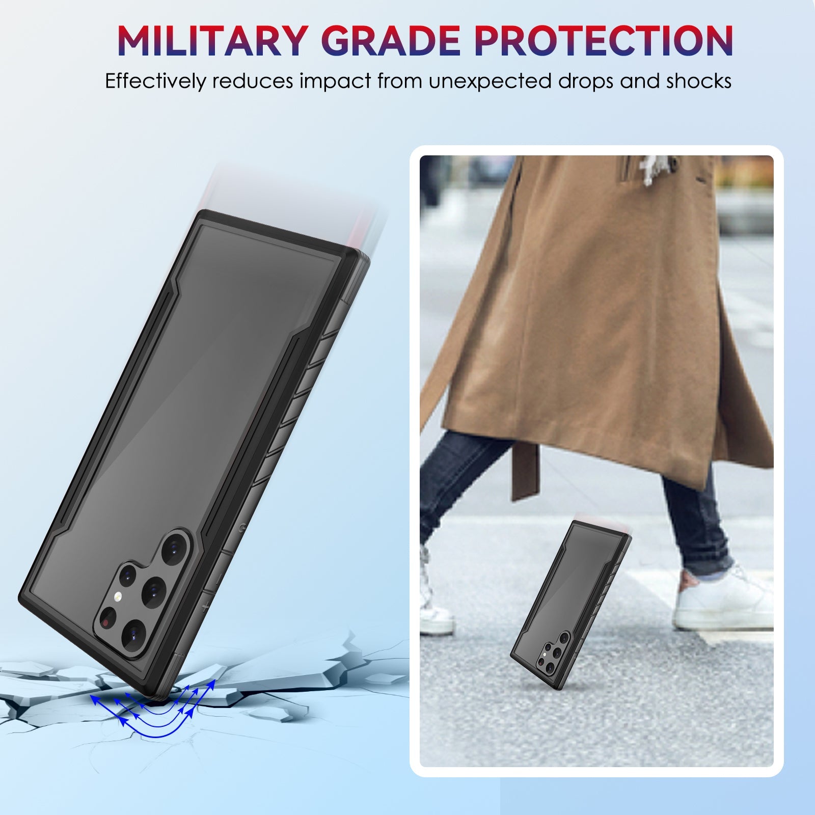 Samsung Galaxy S23 UItra case Color bumper full body heavy protection design case