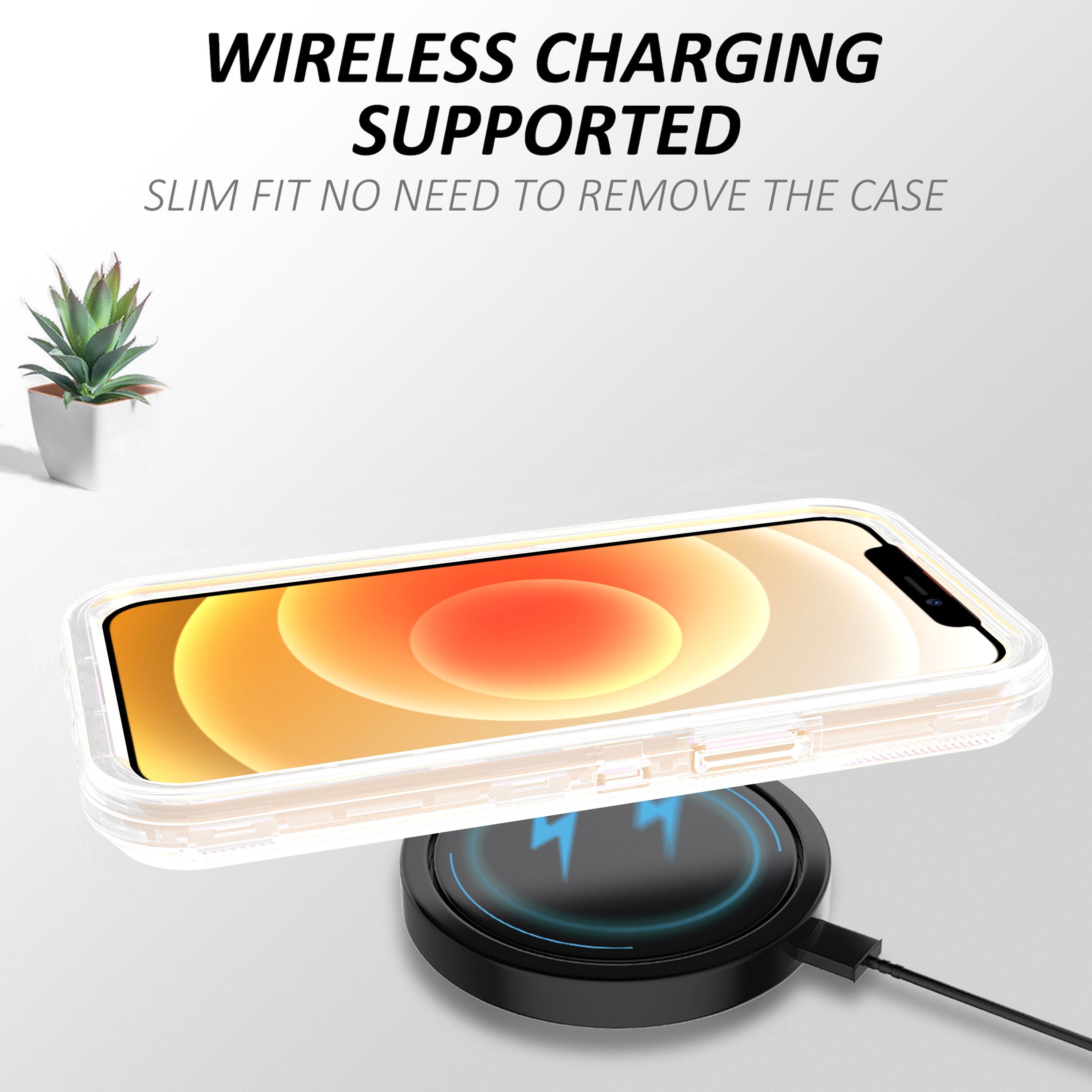 iPhone 13 Transparent Full Protection Heavy Case