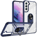 Samsung Galaxy S23 Transparent acrylic material with Magnetic GPS Car Mount Phone Holder Case support on the back