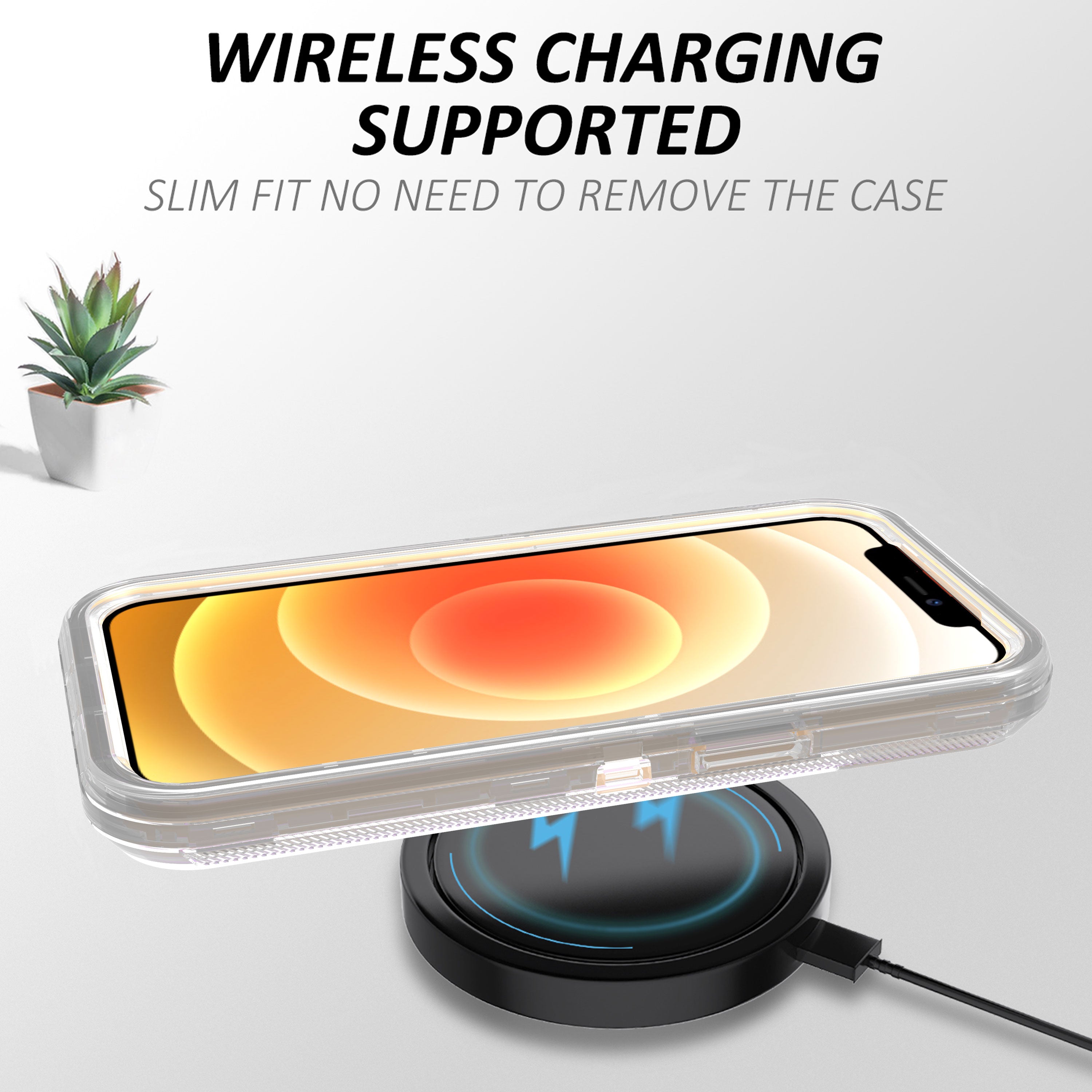 iPhone 13 Transparent Full Protection Heavy Case