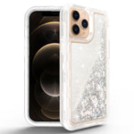 iPhone 13 Pro Transparent Floating Glitter Heavy Duty Case