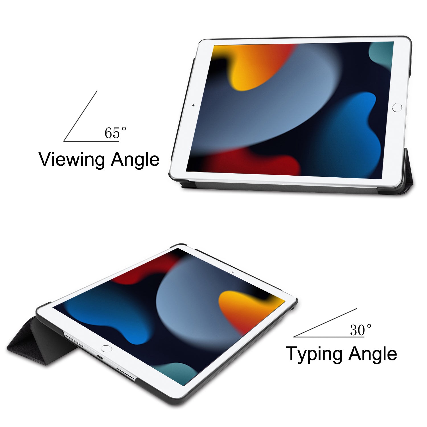 iPad 9/8/7 (10.2") Painted smart folio case