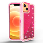 Transparent Floating Glitter Heavy Duty Case  for iPhone 13 mini