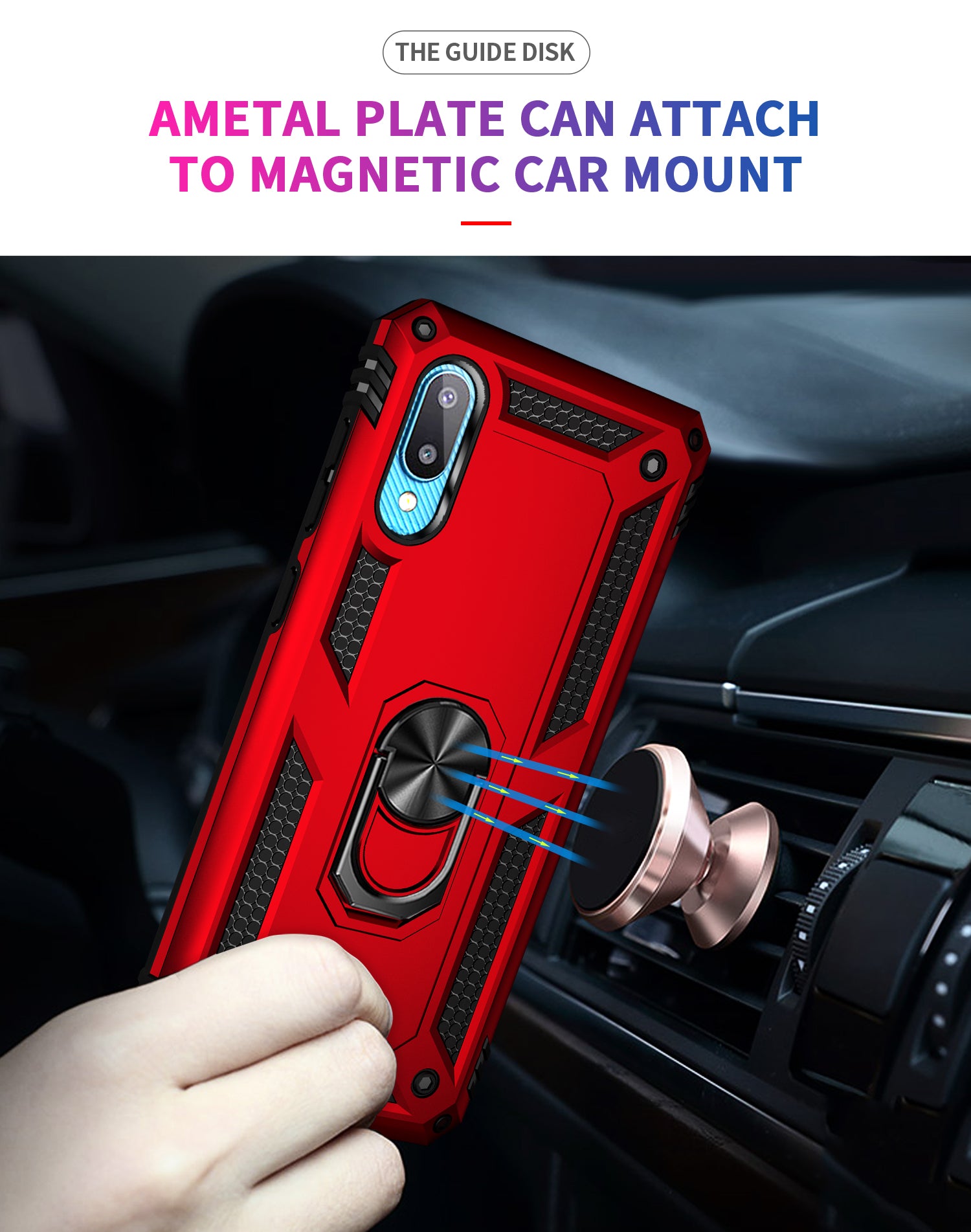 Samsung A02/M02 Ring Magnetic GPS car mount Phone Holder