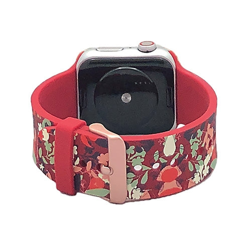 Apple Watch Series 4/3/2/1 with Silver Buckle Rubber Design Colorful Replacement i Watch Bands