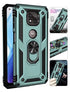 MOTO G Power (2021) Dual Colors Ring Magnetic GPS car mount Phone Holder Case