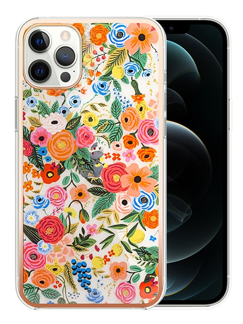 iPhone 12/12Pro(6.1'') TPU painted fashion flower case