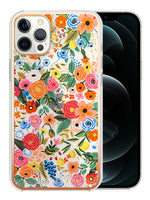 iPhone 12/12Pro(6.1'') TPU painted fashion flower case