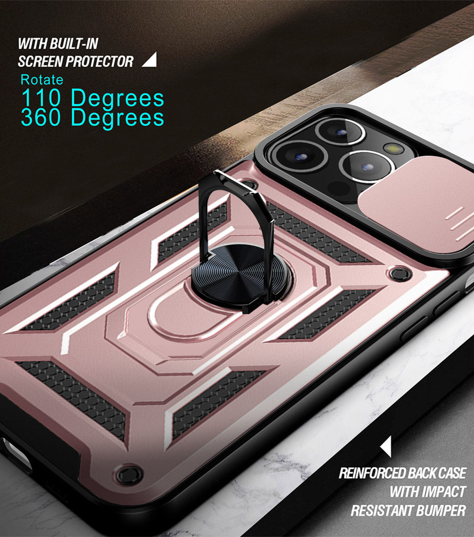 iPhone 13 Pro Sliding window with kickstand Phone Case