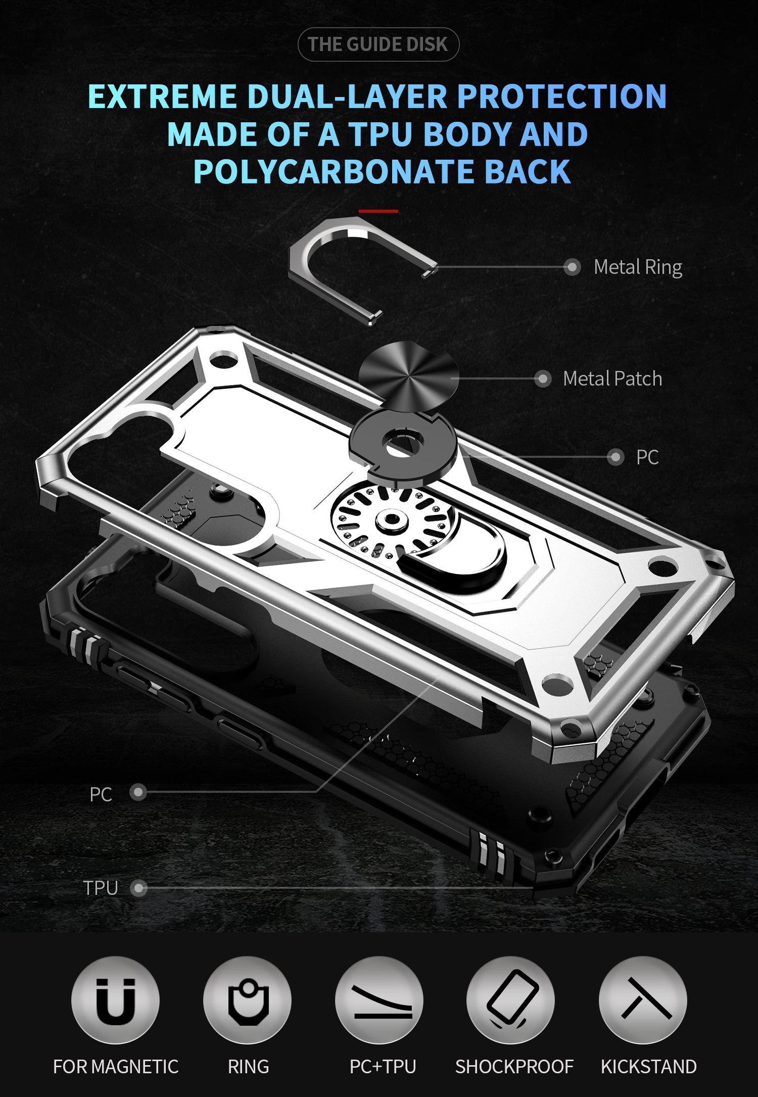 Samsung Galaxy S23 Plus Case Ring Magnetic GPS car mount Phone Holder case