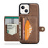 iPhone 14/13 Magnetic 2 in1 Leather Card Bag Case and Removable Back Cover