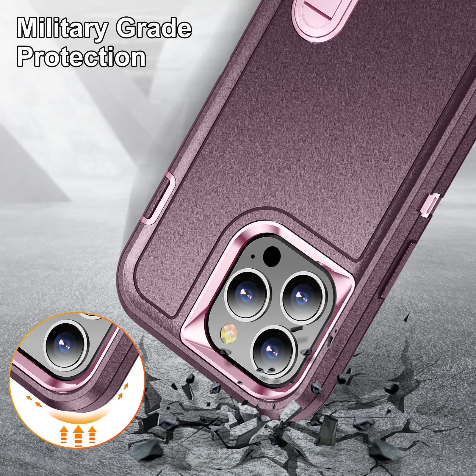iPhone 13ProMax Kickstand anti-dropProtection Case