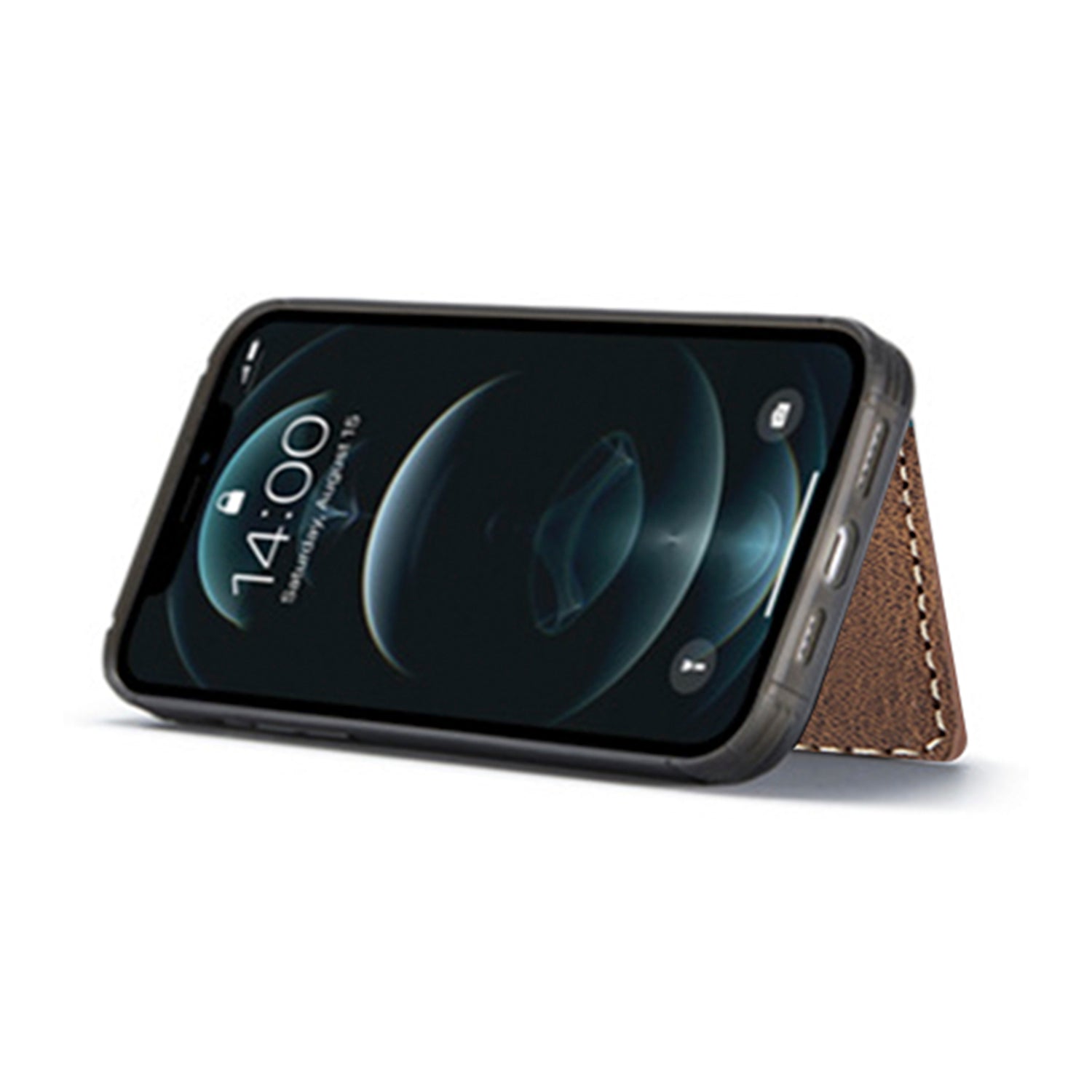 iPhone 14/13 Magnetic 2 in1 Leather Card Bag Case and Removable Back Cover