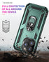 iPhone 14 Pro Max Dual Colors Ring Magnetic GPS car mount Phone Holder Case
