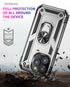 iPhone 14 Pro Max Dual Colors Ring Magnetic GPS car mount Phone Holder Case