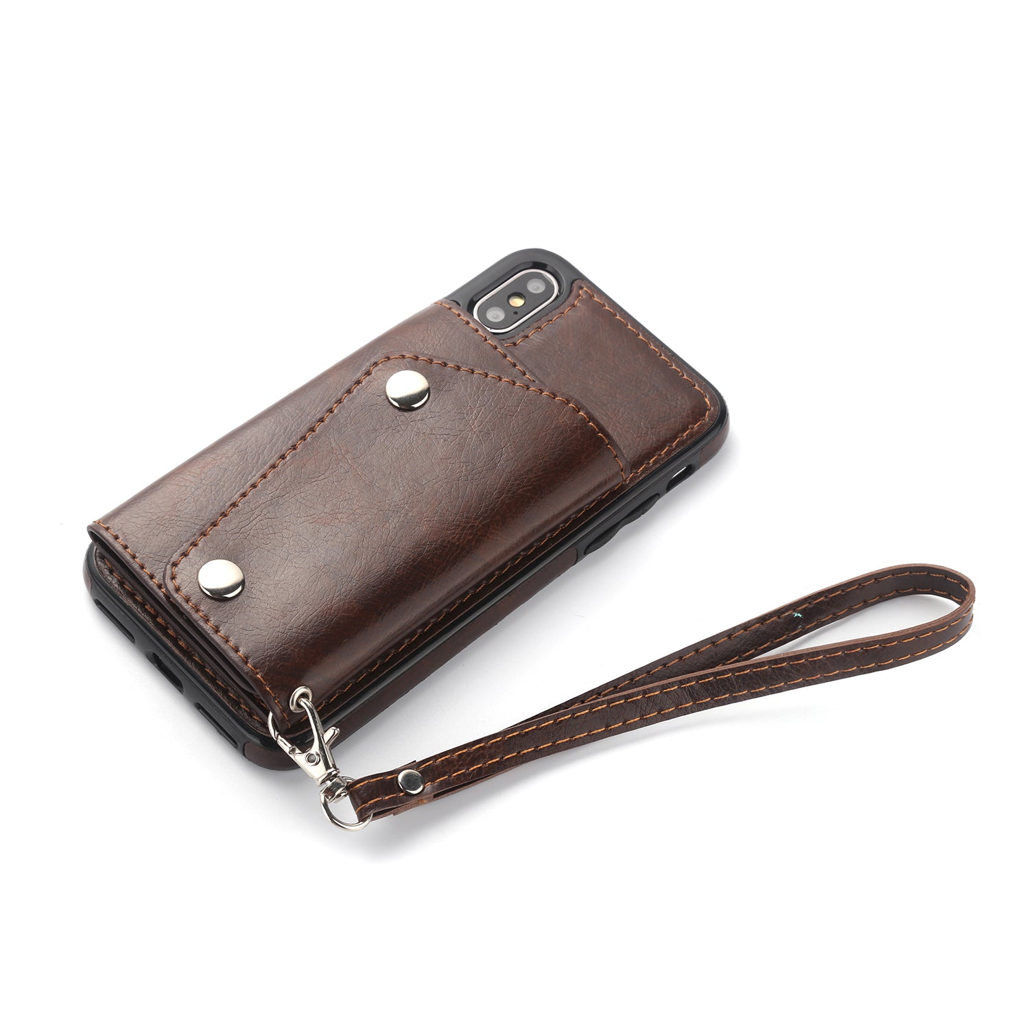 iPhone Xs Max (6.5") 2 in 1 Leather Wallet Case With 9 Credit Card Slots and Removable Back Cover 