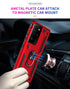 Samsung Galaxy S21 Ultra Dual Colors Ring Magnetic GPS car mount Phone Holder
