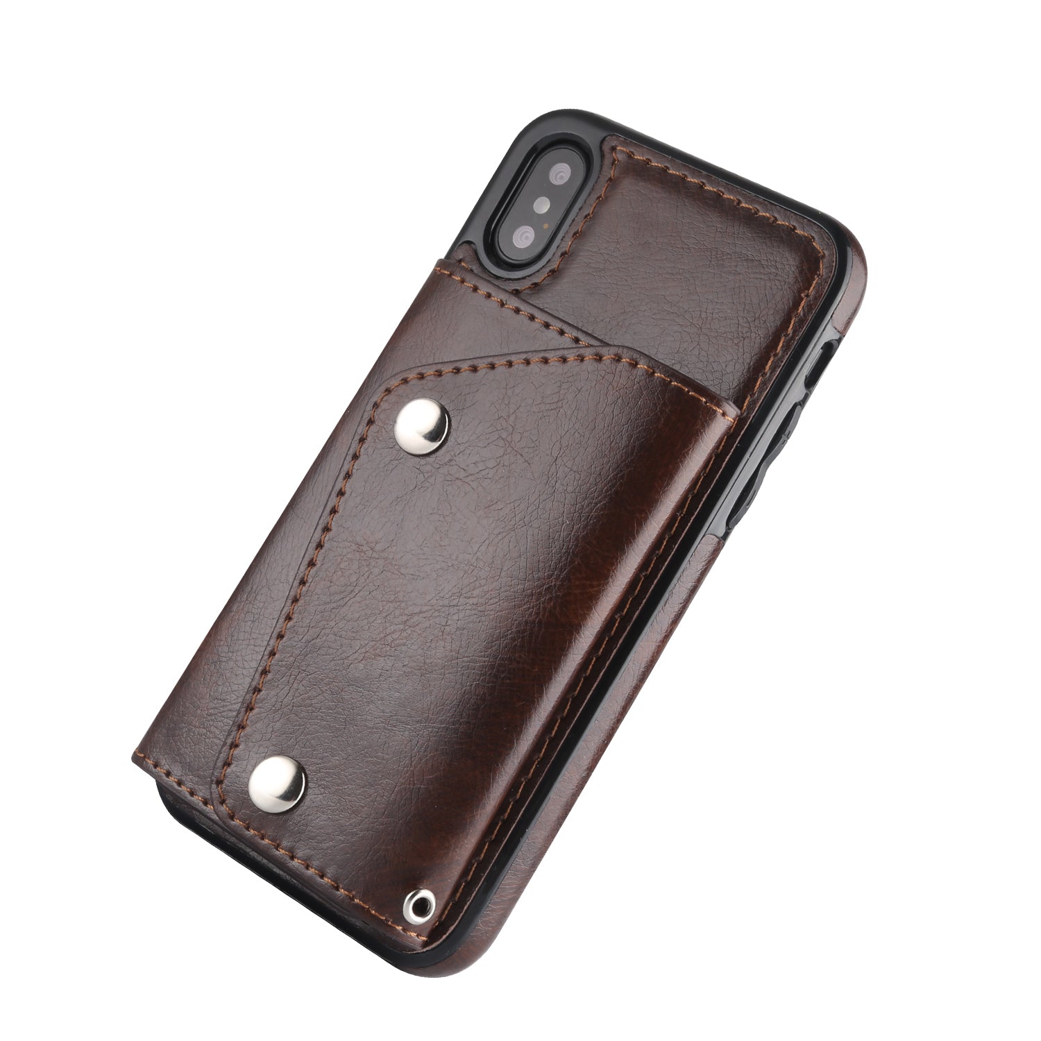 iPhone Xs Max (6.5") 2 in 1 Leather Wallet Case With 9 Credit Card Slots and Removable Back Cover 