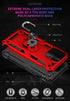 iPhone 14  Pro Dual Colors Ring Magnetic GPS car mount Phone Holder Case