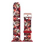 Apple Watch Series 4/3/2/1 with Silver Buckle Rubber Design Colorful Replacement i Watch Bands
