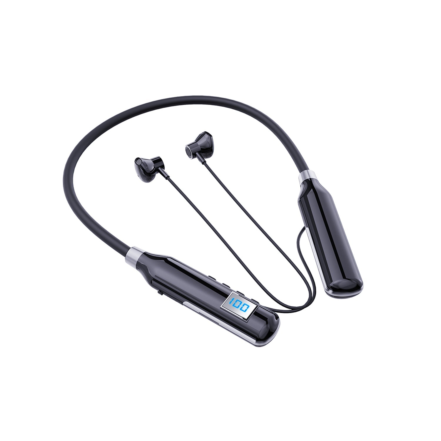 Large Battery Long Range Display Sports Neck 5.2 bluetooth headset