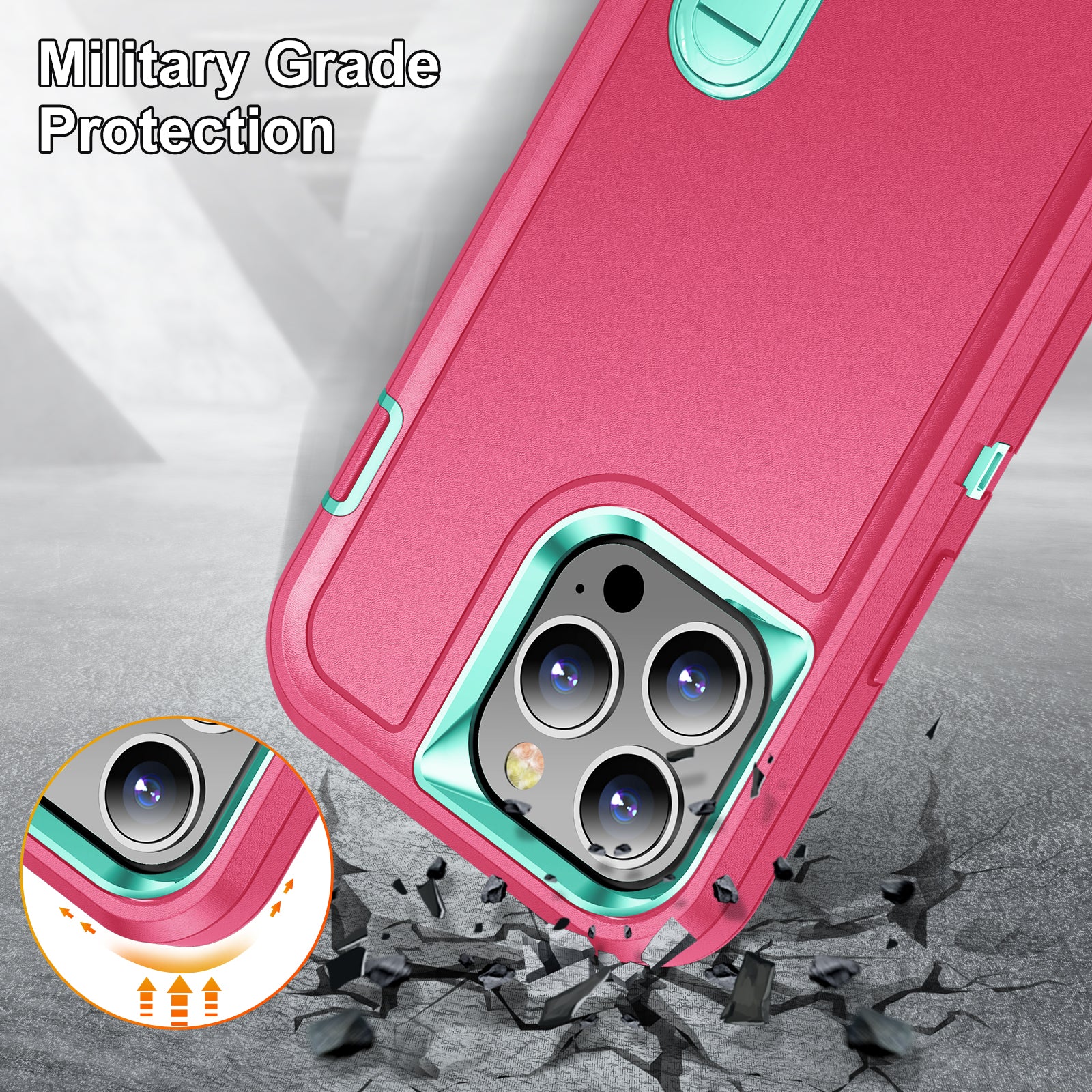 iPhone 13ProMax Kickstand anti-dropProtection Case