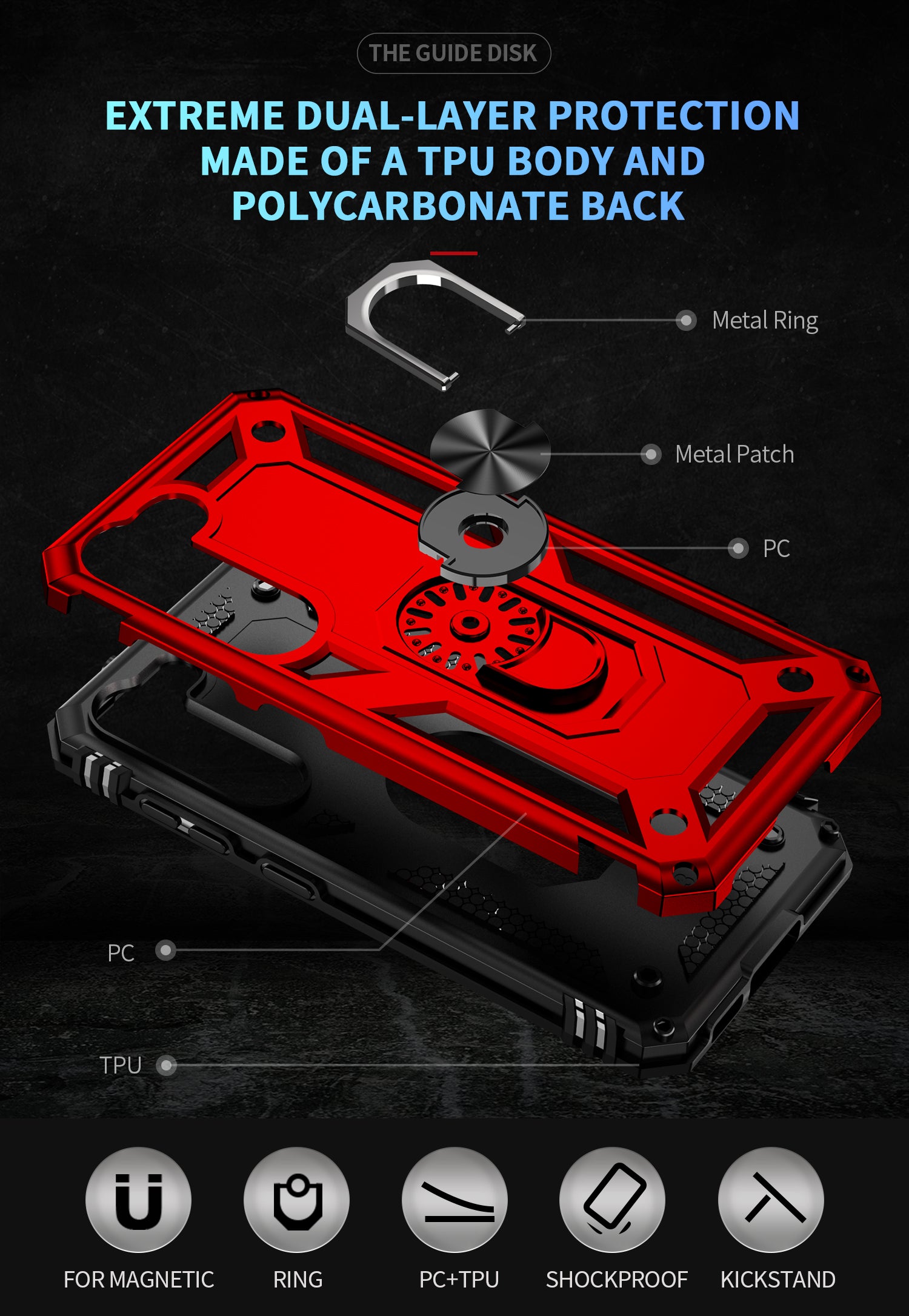 Samsung Galaxy S23 Plus Case Ring Magnetic GPS car mount Phone Holder case