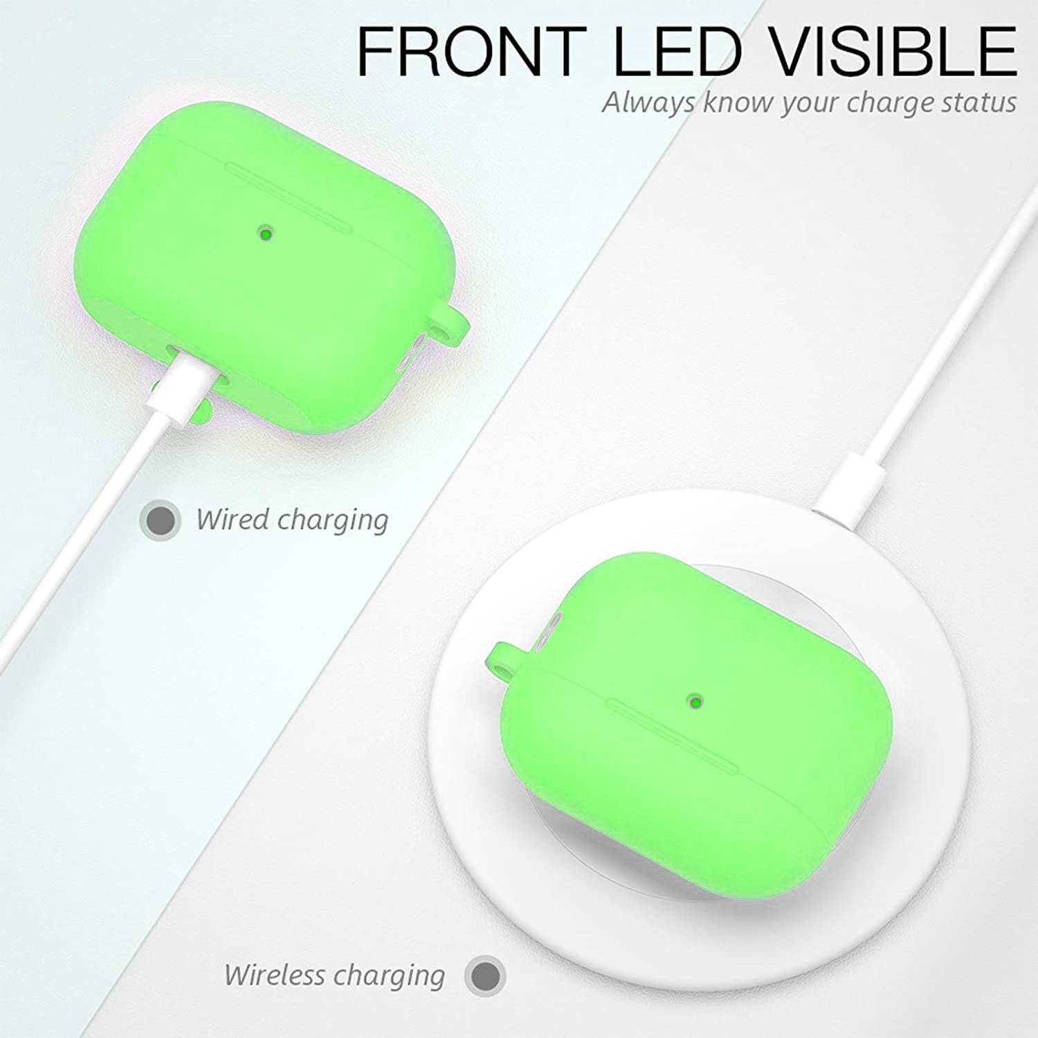 AirPods Pro (2) Case Cover with Carabiner Silicone Compatible with Apple AirPods Pro 2022