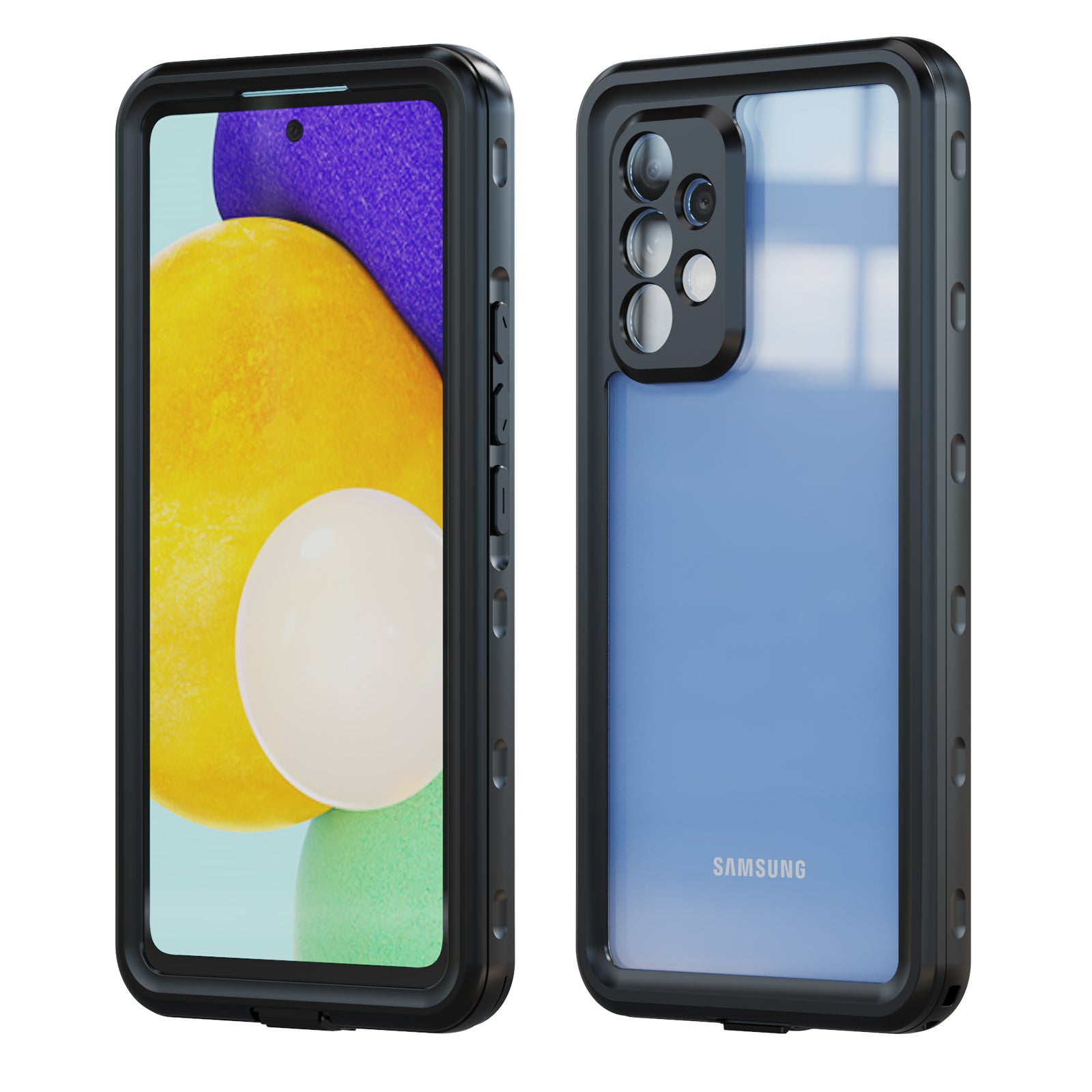 Waterproof case for Samsung Galaxy A53-Black
