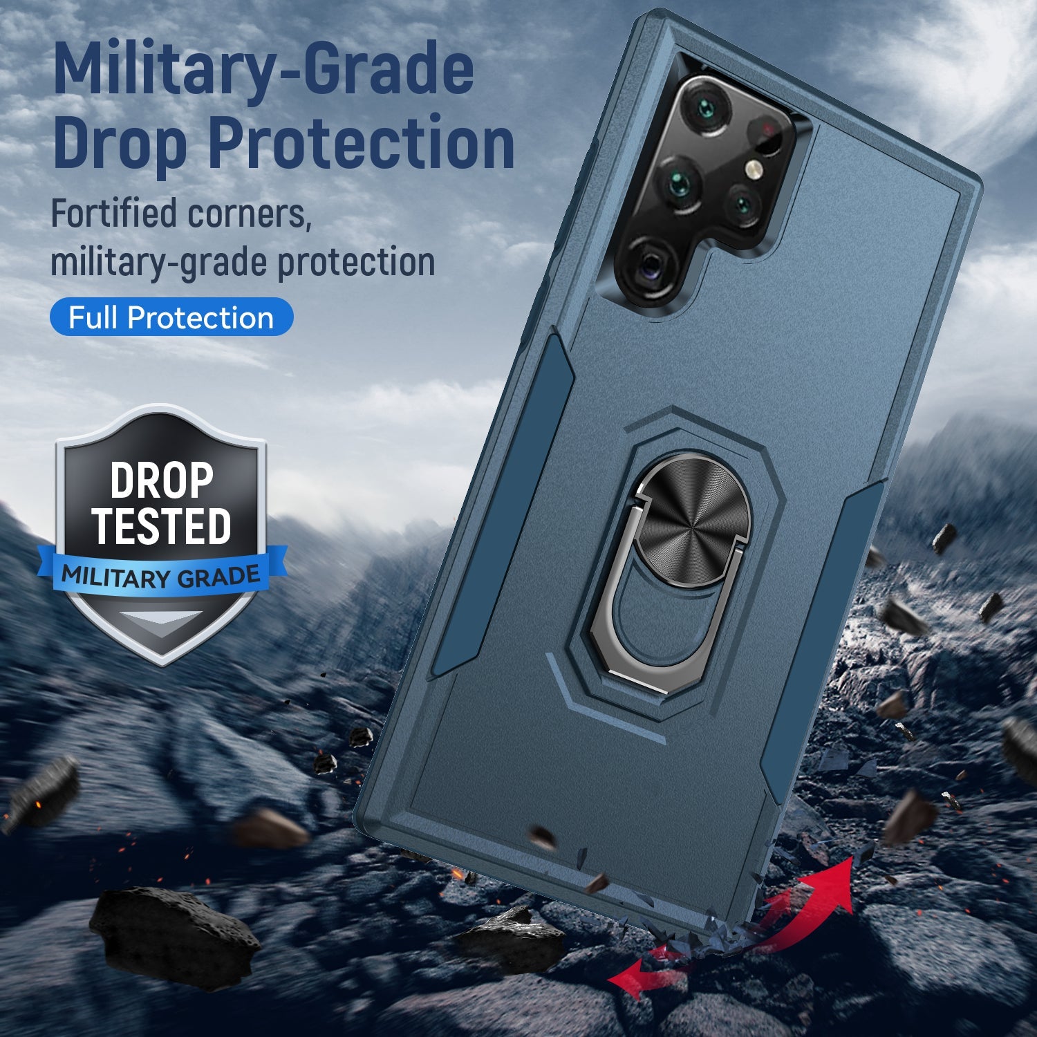 Samsung Galaxy S23 UItra Kickstand fully protected heavy-duty shockproof case