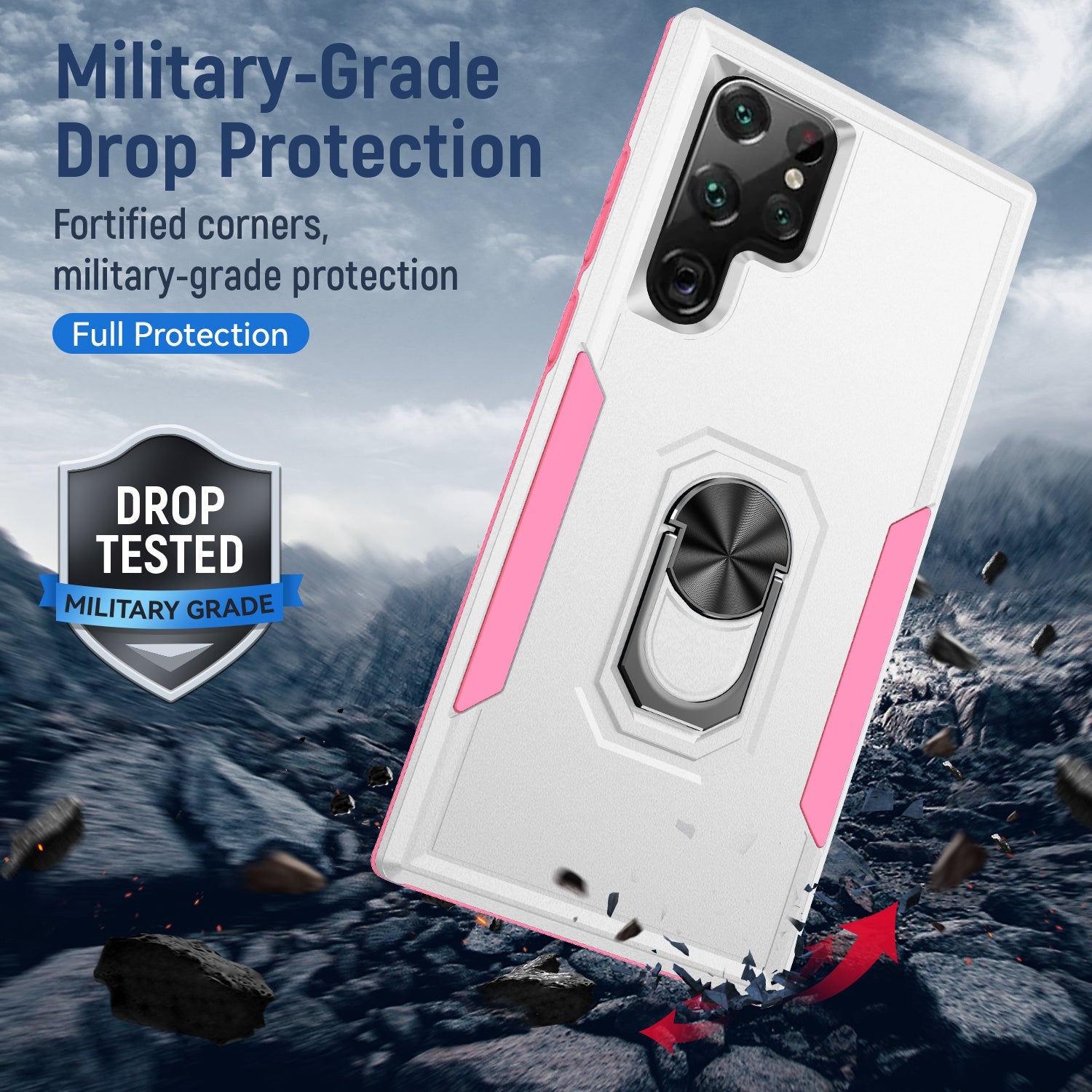 Samsung Galaxy S23 UItra Kickstand fully protected heavy-duty shockproof case