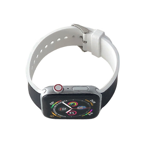 Apple Watch Series 4/3/2/1 with Silver Buckle Rubber Design Colorful Replacement i Watch Bands