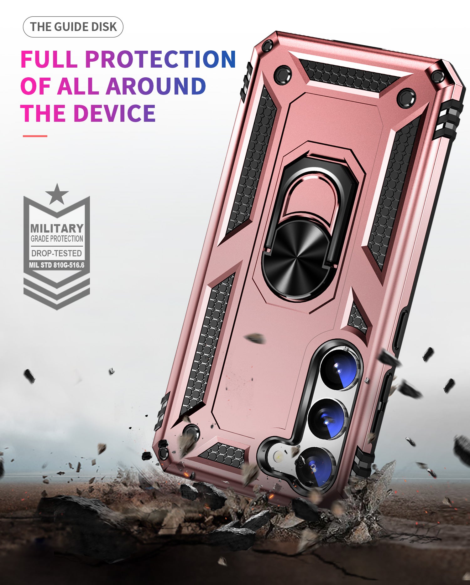 Samsung Galaxy S23 Plus Case Ring Magnetic GPS car mount Phone Holder case