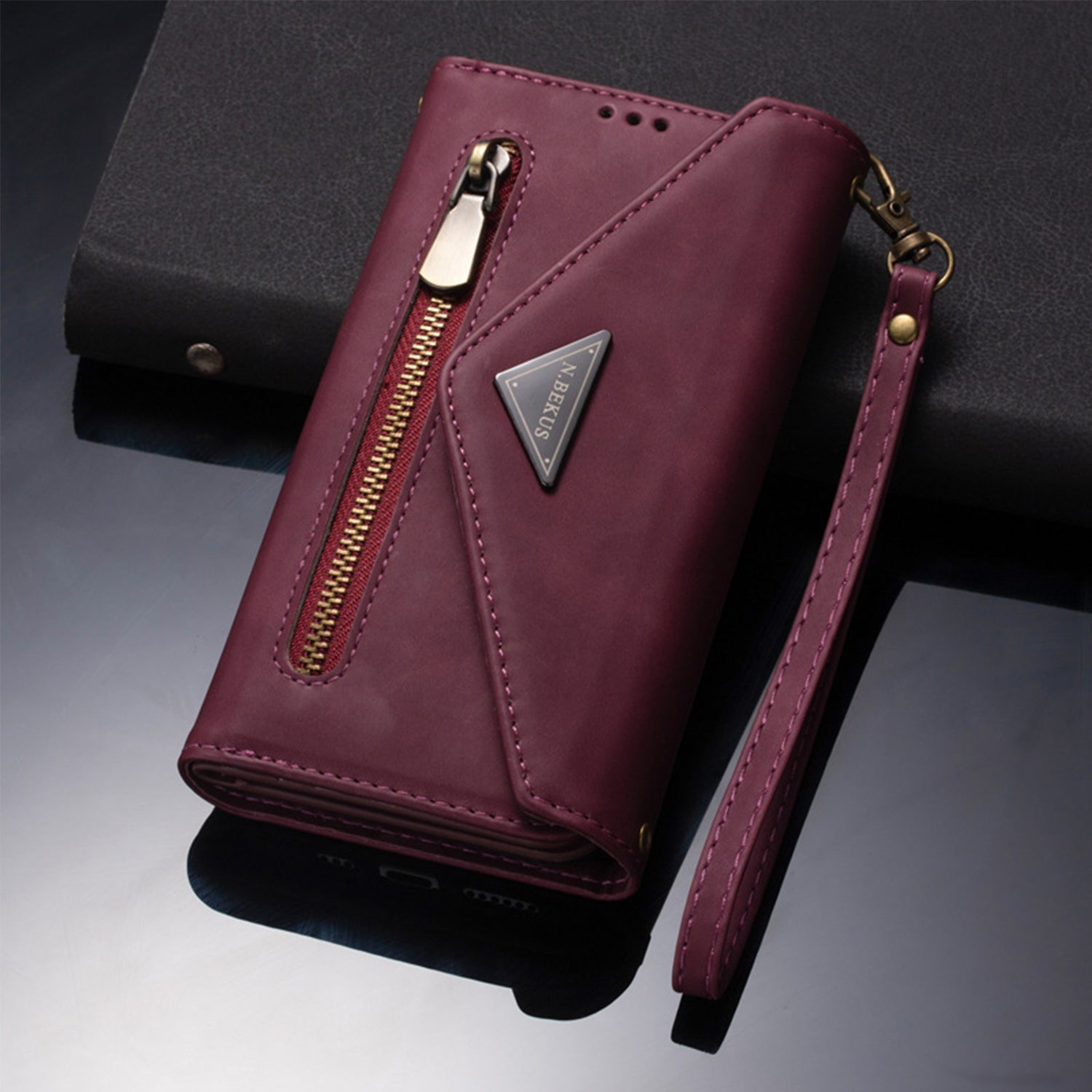 iPhone 12 Mini (5.4") 2 IN 1 Leather Wallet Case with 7 Credit Card Slots