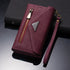 iPhone 12 Mini (5.4") 2 IN 1 Leather Wallet Case with 7 Credit Card Slots