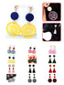 A Dozen of Earrings Drop Dangle Earrings Braided Balls Earring Fashion Lightweight Jewelry (E6737)