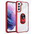 Samsung Galaxy S23 Plus Transparent acrylic material with Magnetic GPS Car Mount Phone Holder Case support on the back