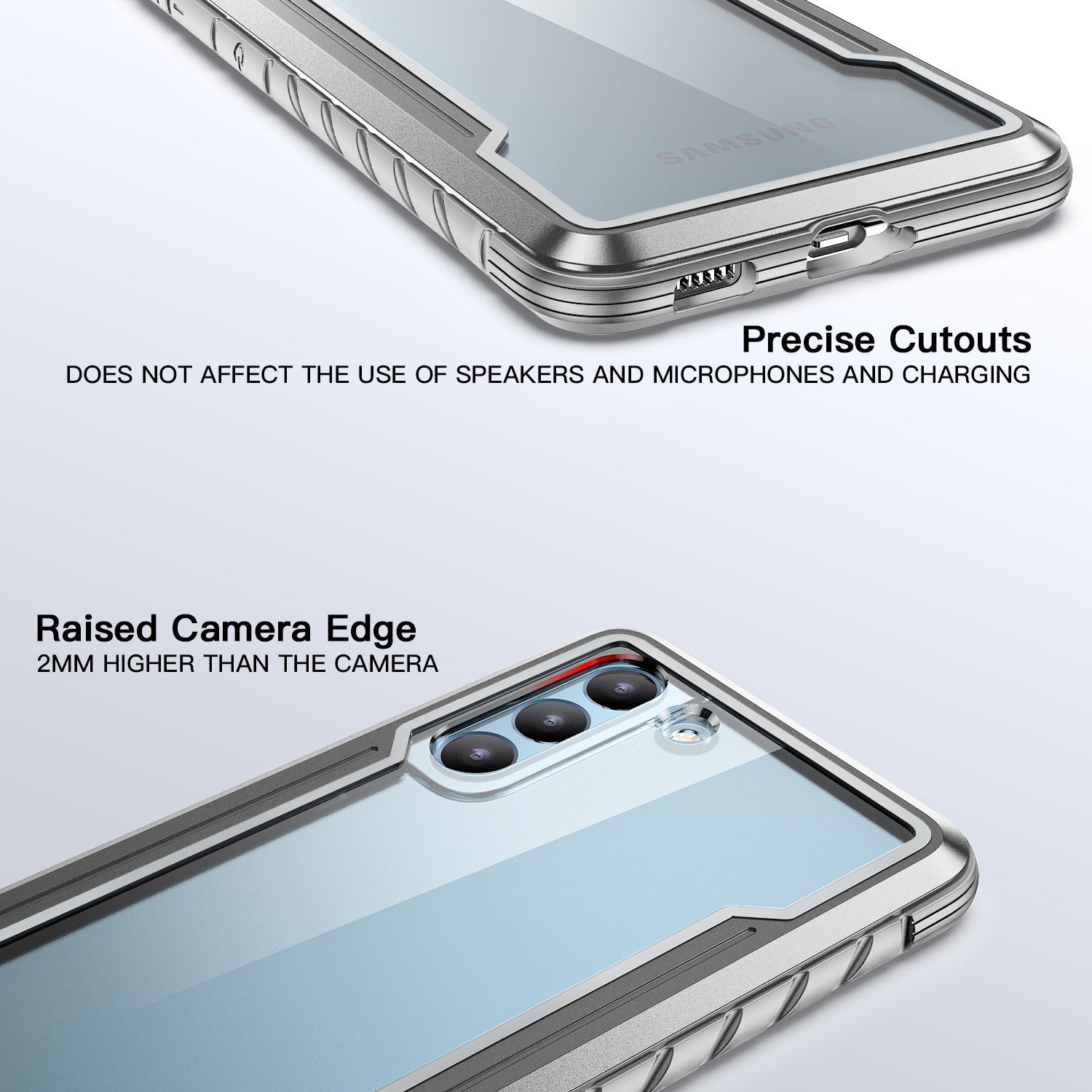 Samsung Galaxy S23 Plus Color bumper full body heavy protection design case