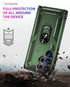 Samsung Galaxy S23  Ultra Case Ring Magnetic GPS car mount Phone Holder case