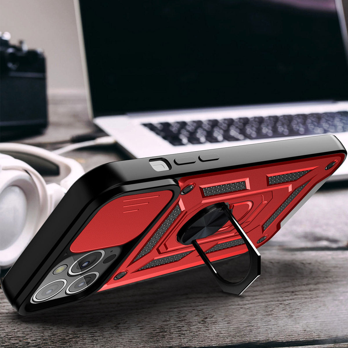 iPhone 13 Pro Sliding window with kickstand Phone Case