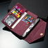 iPhone 12 Mini (5.4") 2 IN 1 Leather Wallet Case with 7 Credit Card Slots