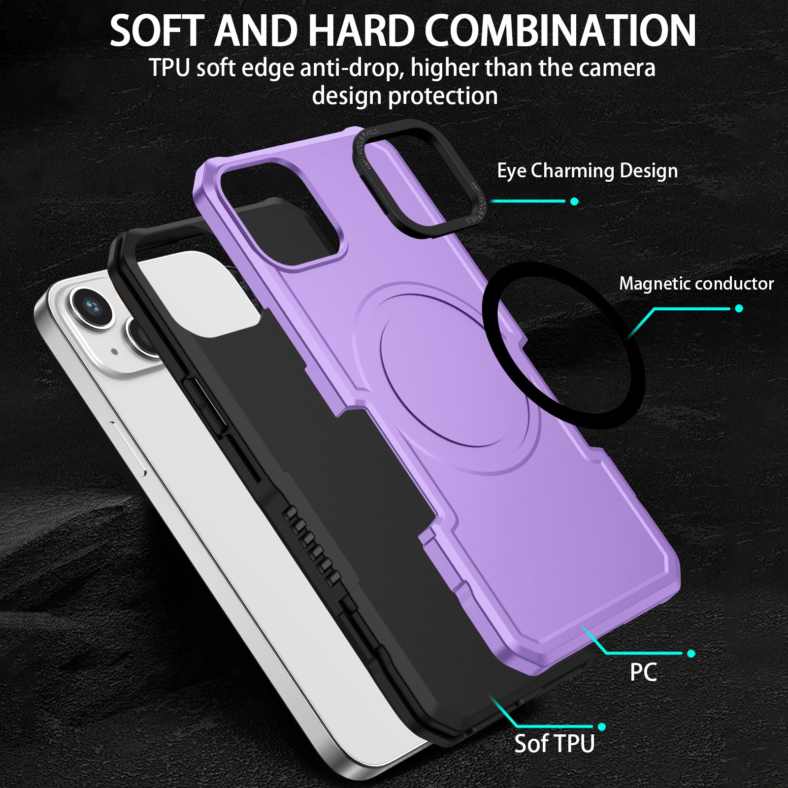 iPhone 14/13 magsafe Fall prevention Case