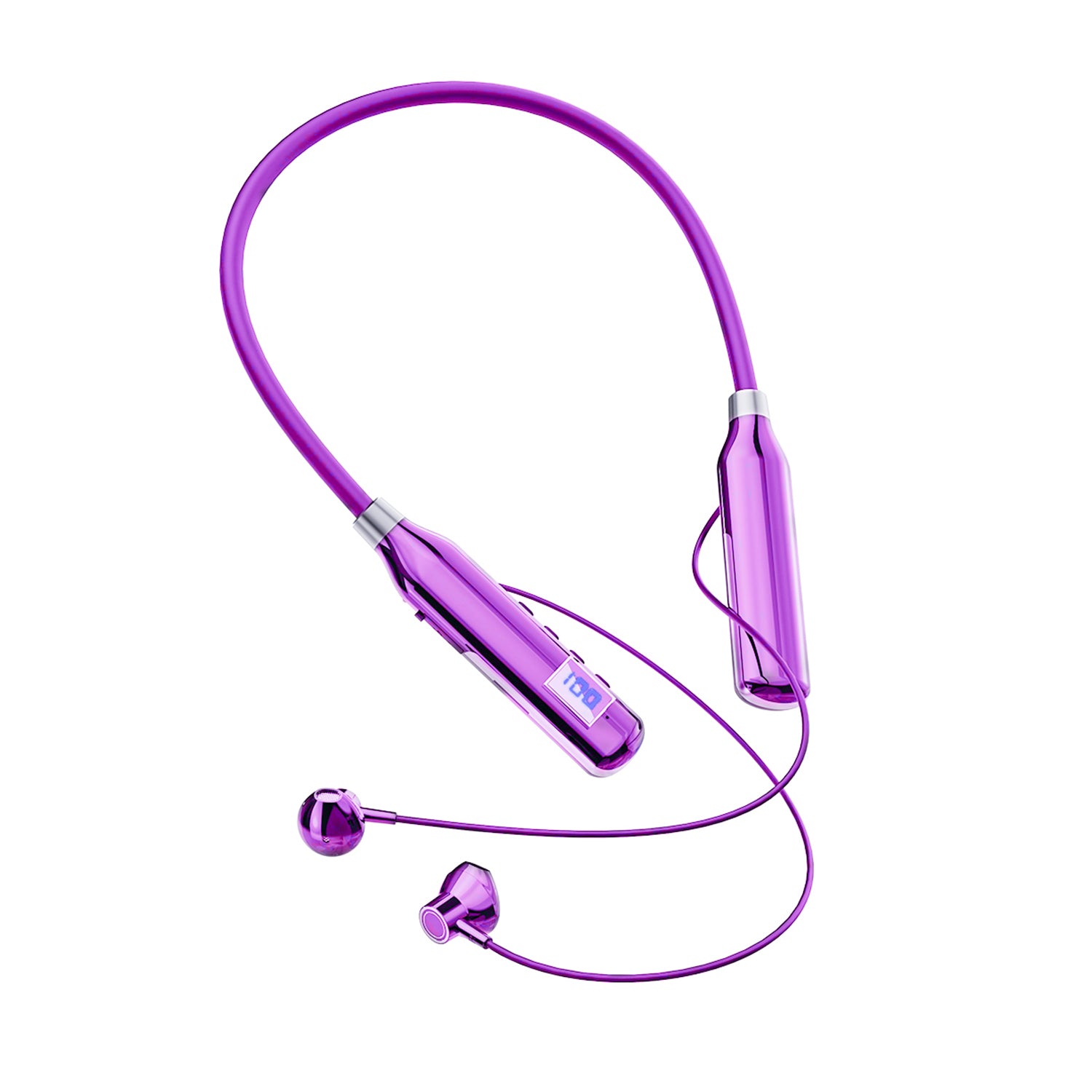 Large Battery Long Range Display Sports Neck 5.2 bluetooth headset