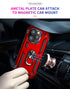 iPhone 14 Pro Max Dual Colors Ring Magnetic GPS car mount Phone Holder Case