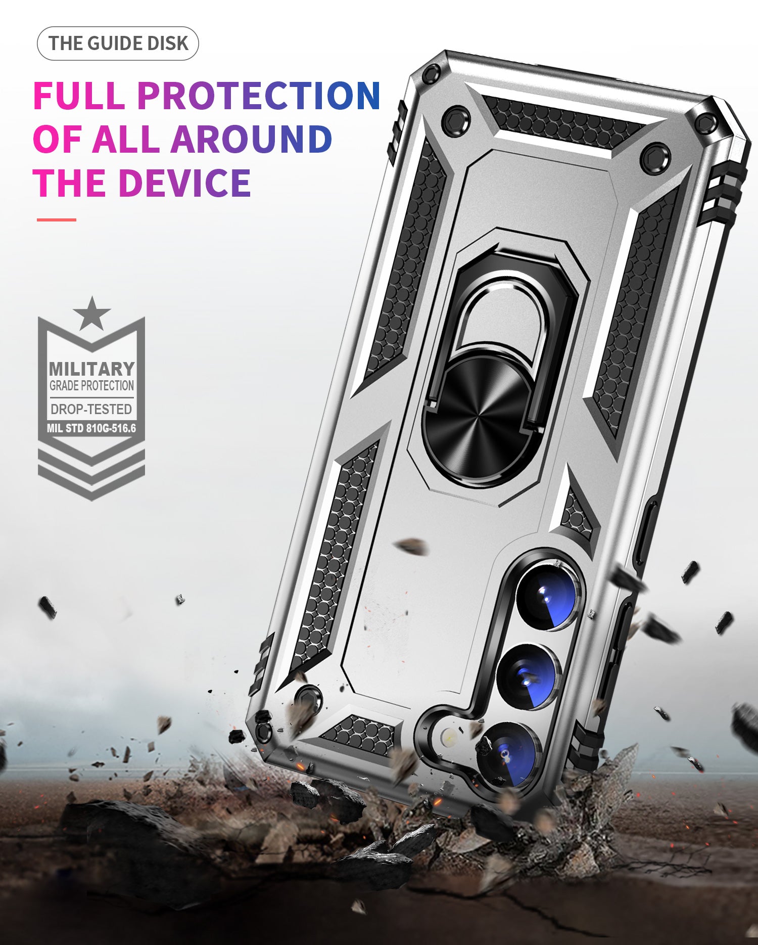 Samsung Galaxy S23 Plus Case Ring Magnetic GPS car mount Phone Holder case